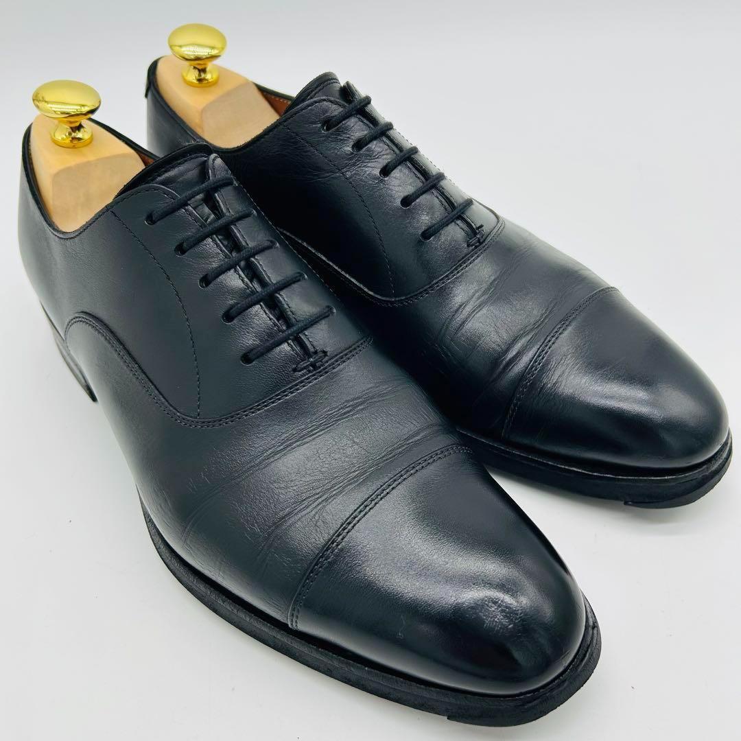 ユニオンインペリアル ストレートチップ 25.5cm ブラック 内羽根 革靴