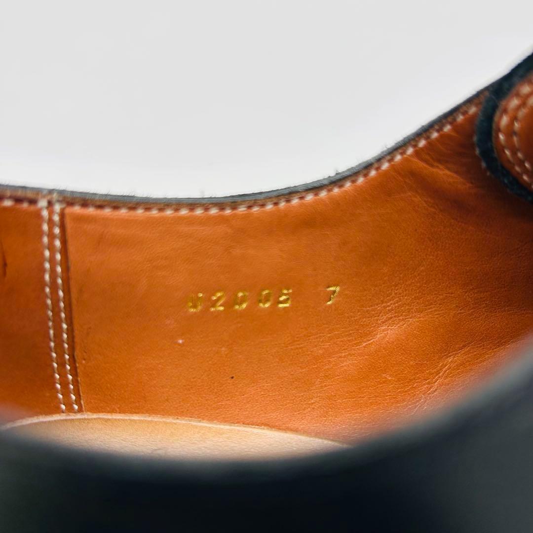 ユニオンインペリアル ストレートチップ 25.5cm ブラック 内羽根 革靴