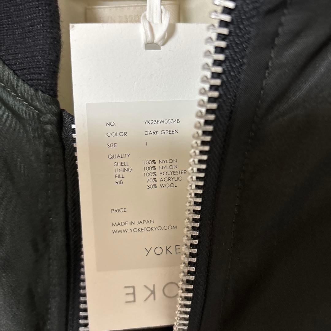 YOKE グラデーションプリントボンバージャケット フライトジャケット