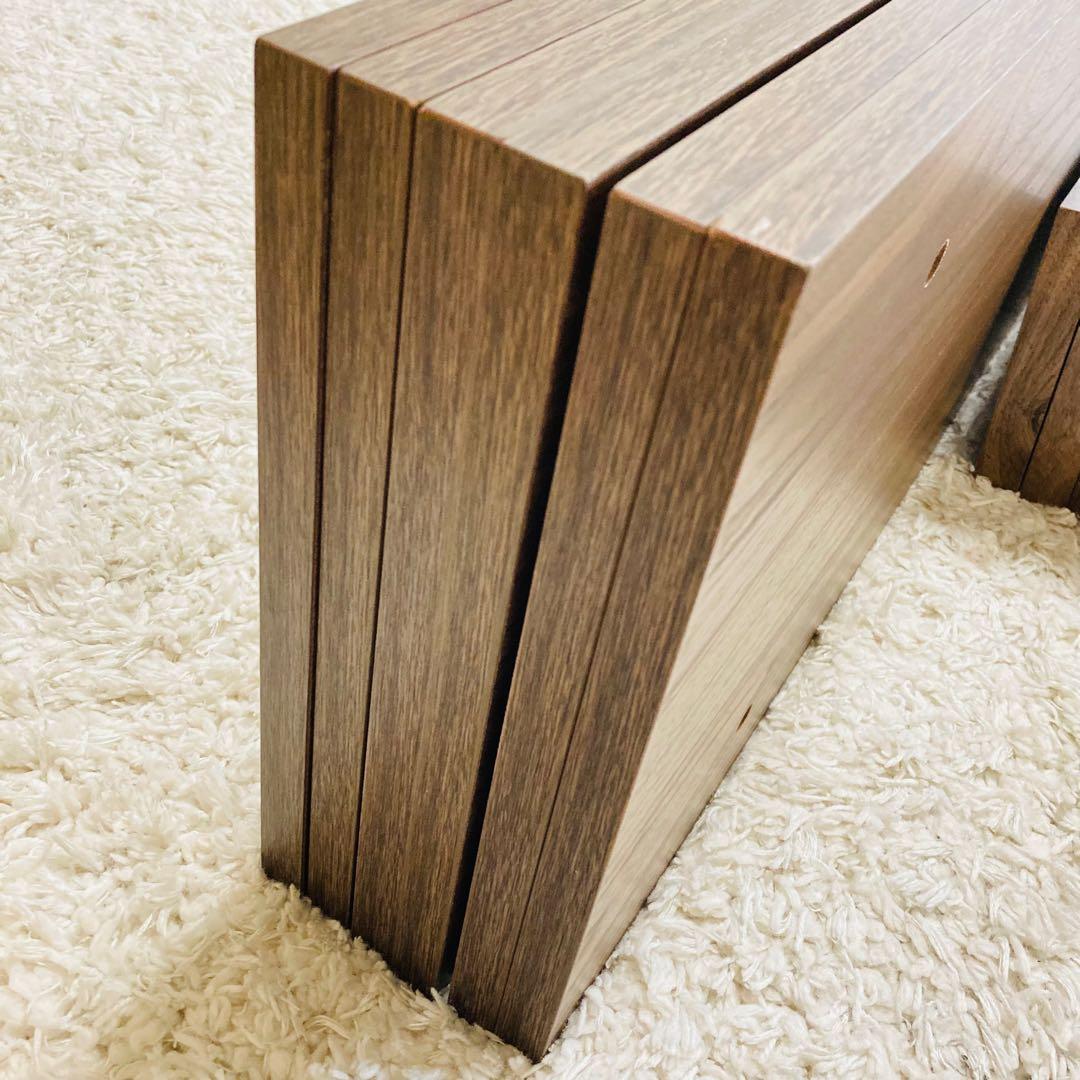 【良品】ロウヤ　すのこベッド　木目調　ローベッド フレーム　セミダブル