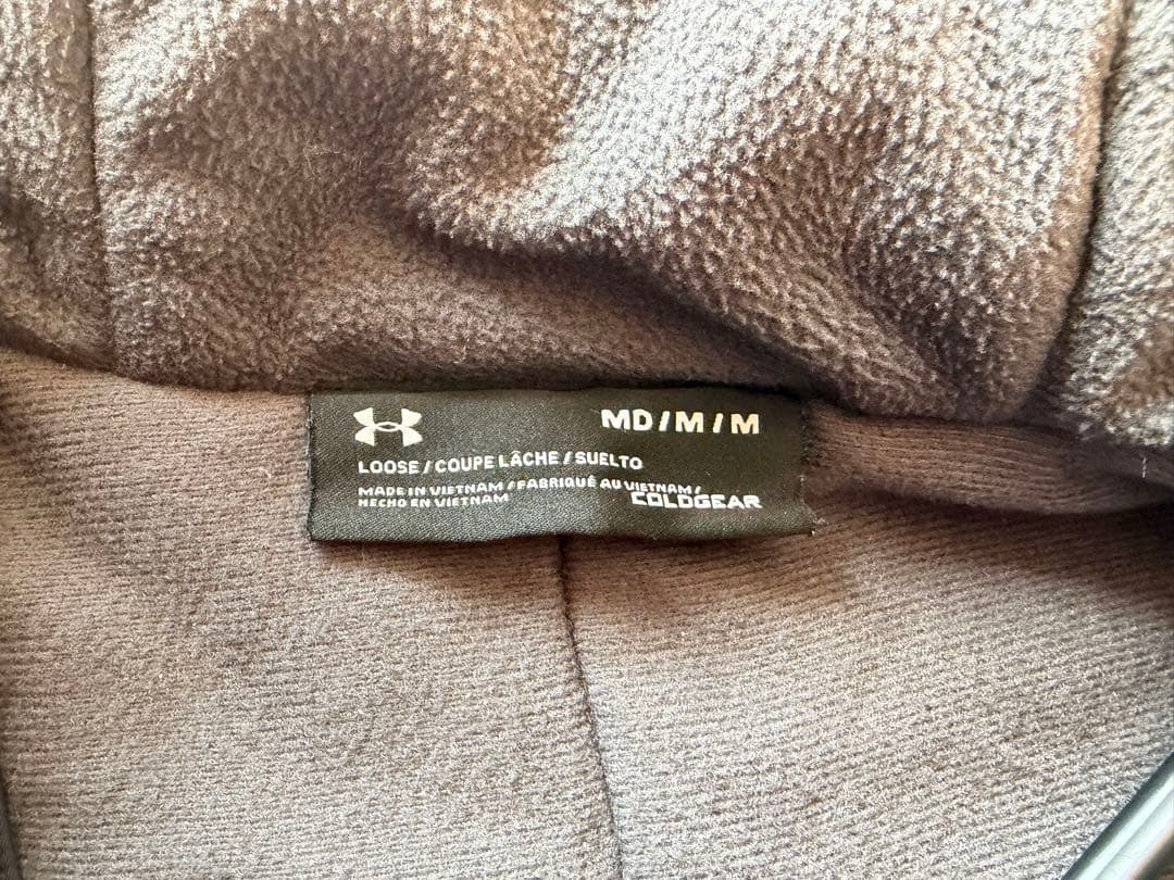 アンダーアーマー　UAロングコート　ベンチコート　アウター　M ネイビー　紺色