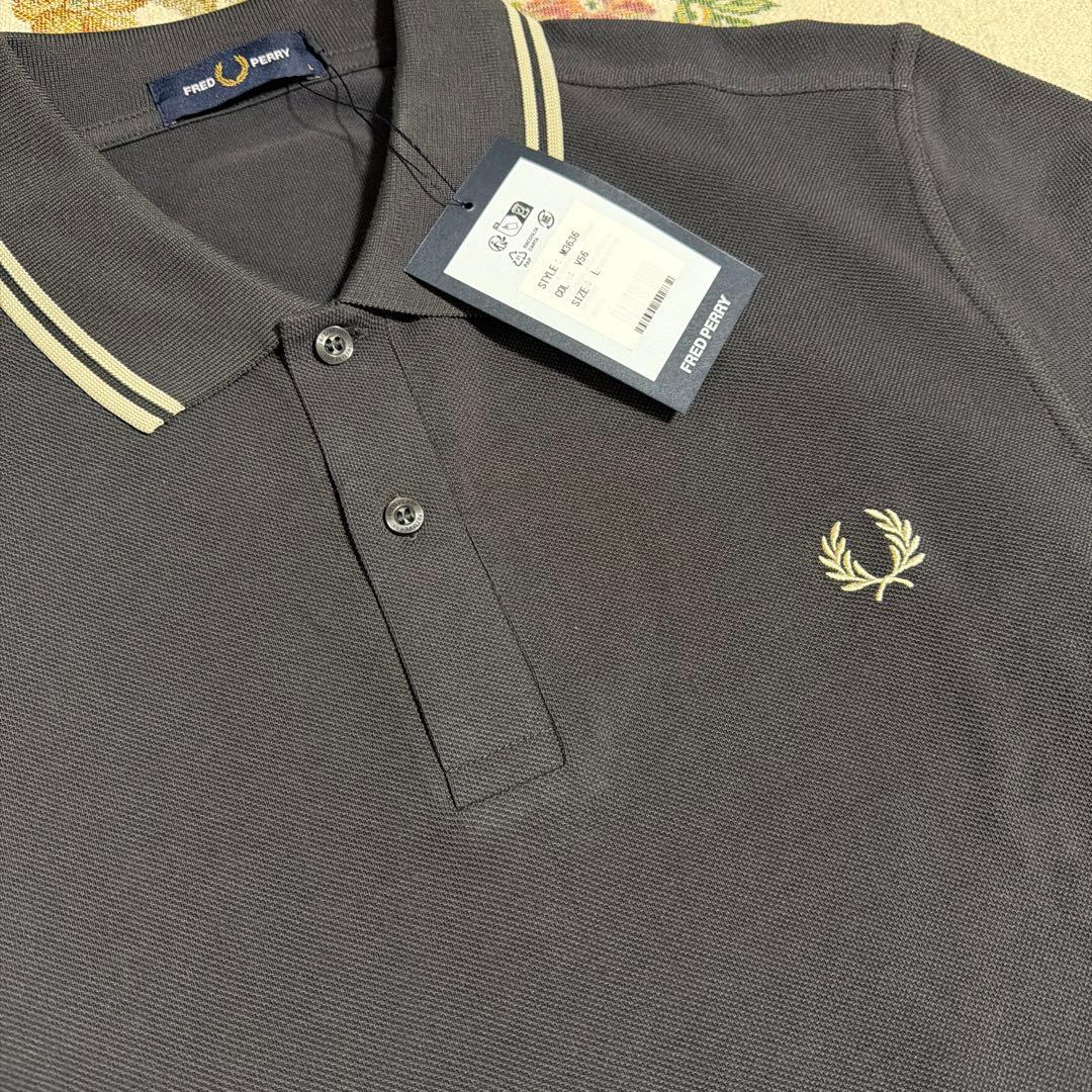 FRED PERRY/フレッドペリー 長袖 ポロシャツ L 新品 タグ付