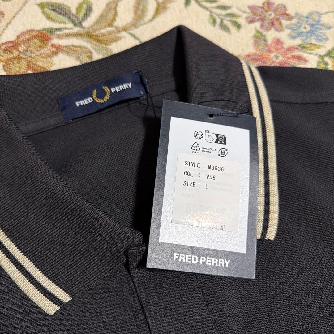 FRED PERRY/フレッドペリー 長袖 ポロシャツ L 新品 タグ付