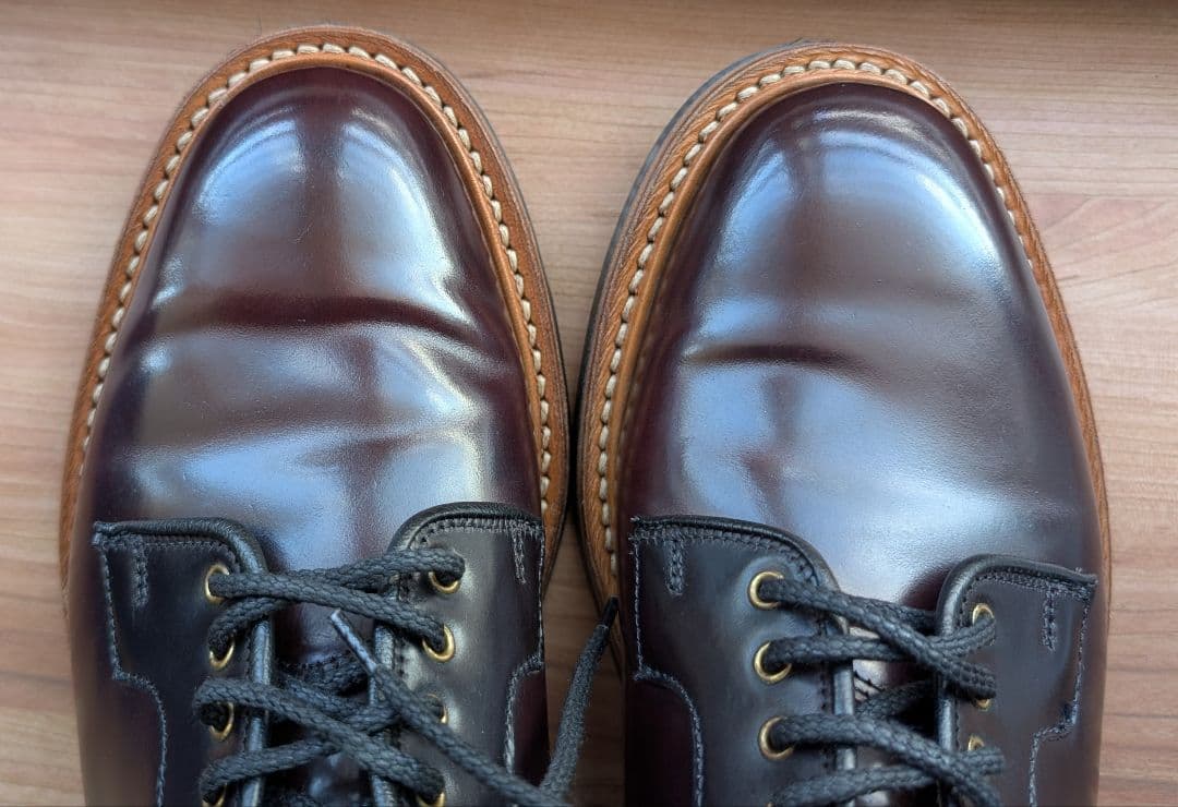 Tricker's Bobby 黒コードバン　ダービーシューズ