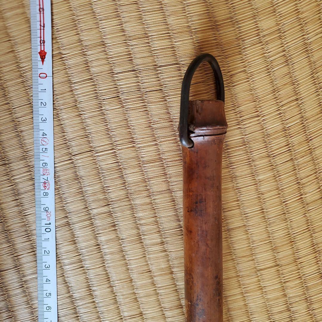 自在鉤　囲炉裏　古民具（昭和レトロ）　一富士　二鷹　三茄子　縁起物