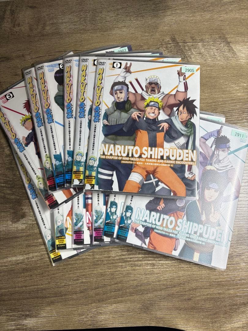 ナルトdvdレンタル落ちセット