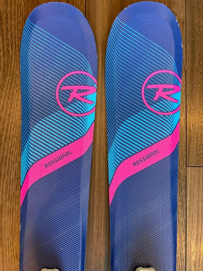 ROSSIGNOL 子供用 スキー板 104㎝ ストック付 送料込 ロシニョール