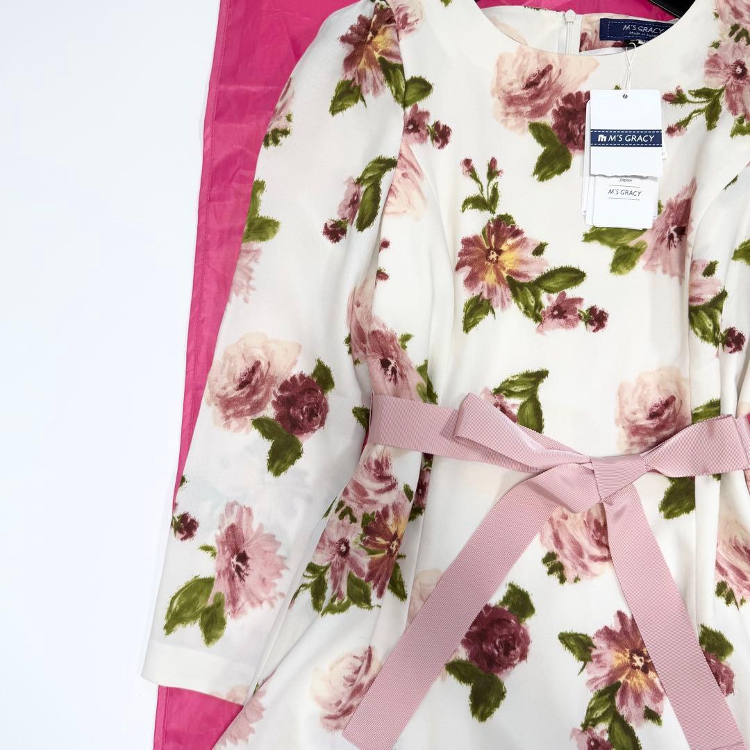 【新品タグ付き✨】エムズグレイシー　ワンピース　花柄 2024年　42