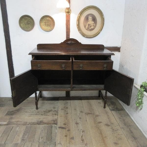 イギリス アンティーク 家具 サイドボード キャビネット 店舗什器 6781d