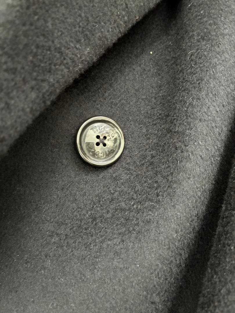 ティッカ　スピックアンドスパン　ブラック テントコートロングコート25AW