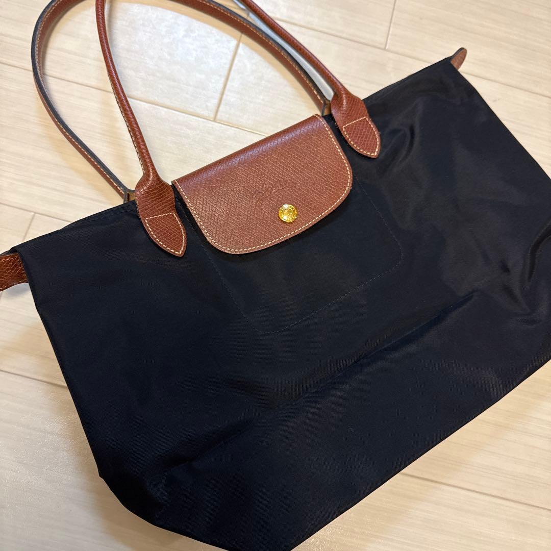 LONGCHAMPロンシャンル プリアージュ トートバッグMノアールブラック黒