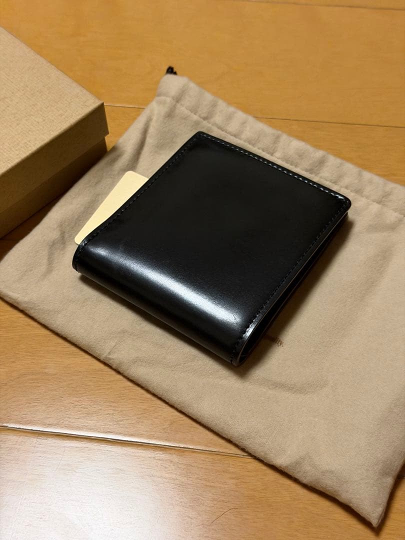 【専用になります】ganzo シェルコードバン2二つ折り財布　小銭入れ付き