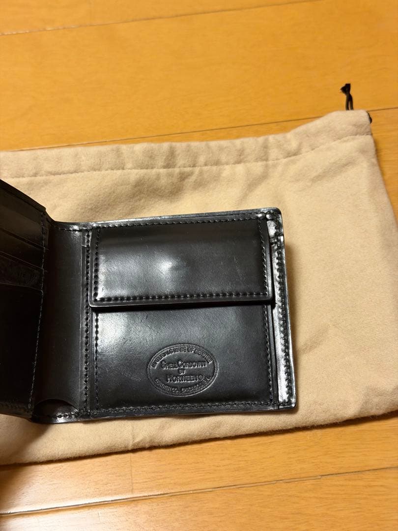 【専用になります】ganzo シェルコードバン2二つ折り財布　小銭入れ付き