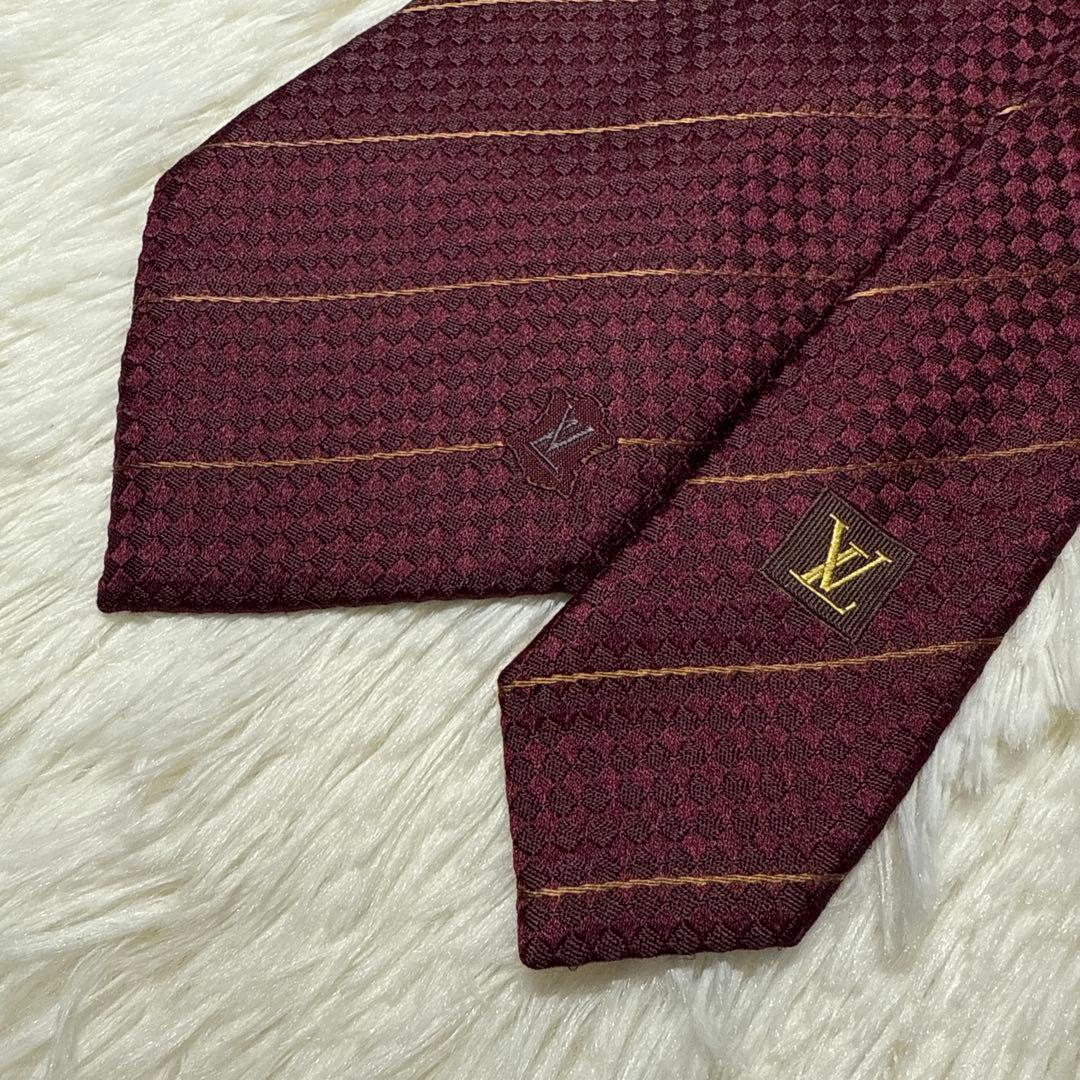 【未使用級】LOUIS VUITTON ブランドネクタイ　シルク