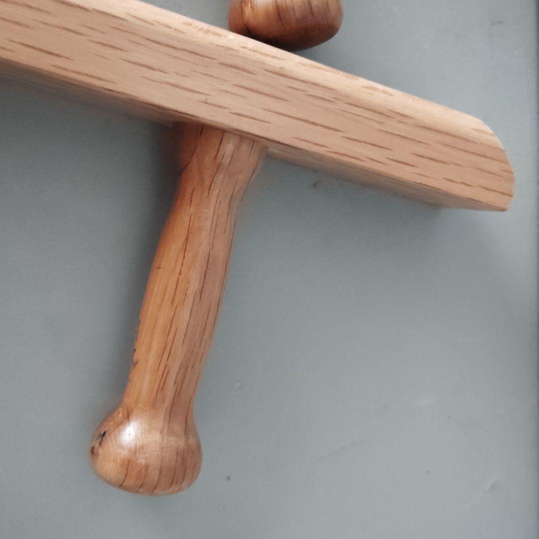 トンファー　3個セット　沖縄空手　古流武術　古武道　日本製　全長44cm　赤樫