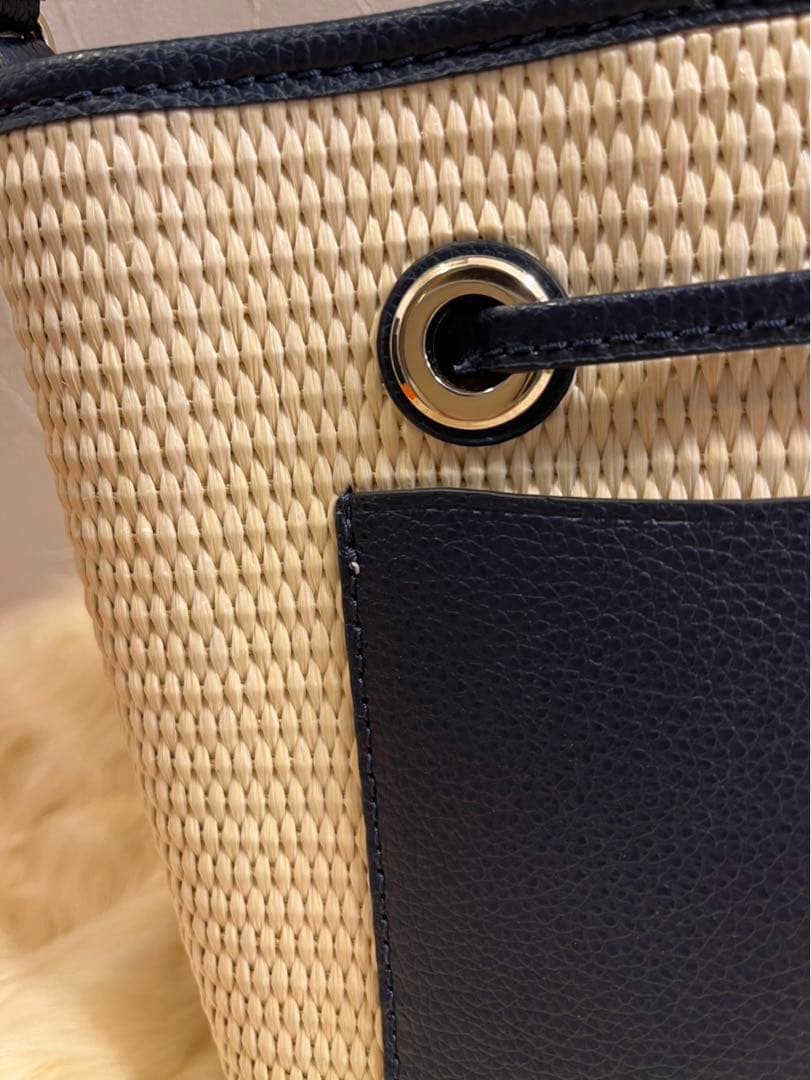 未使用◆正規品◆kate spadeケイトスペードエヴァ　ストローバケットバッグ