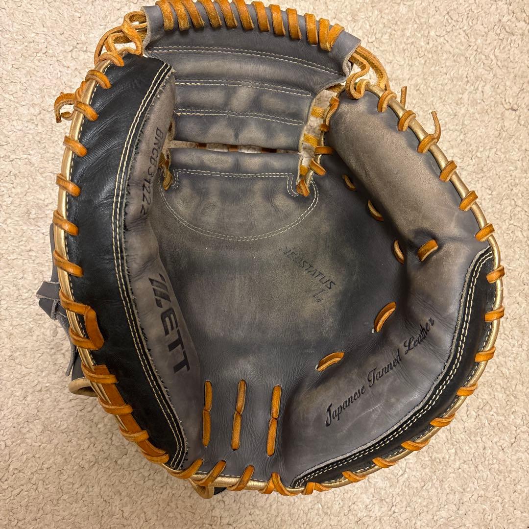 ZETT ネオステイタス　軟式グローブ 右投げ用 キャッチャーミット