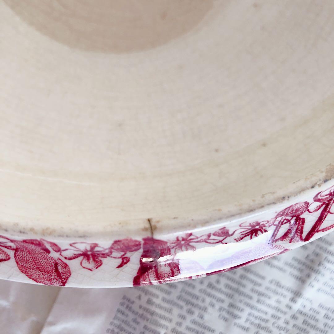 人気　ヴィエイヤーボルドー　レギュミエール クレマチス フランスアンティーク食器