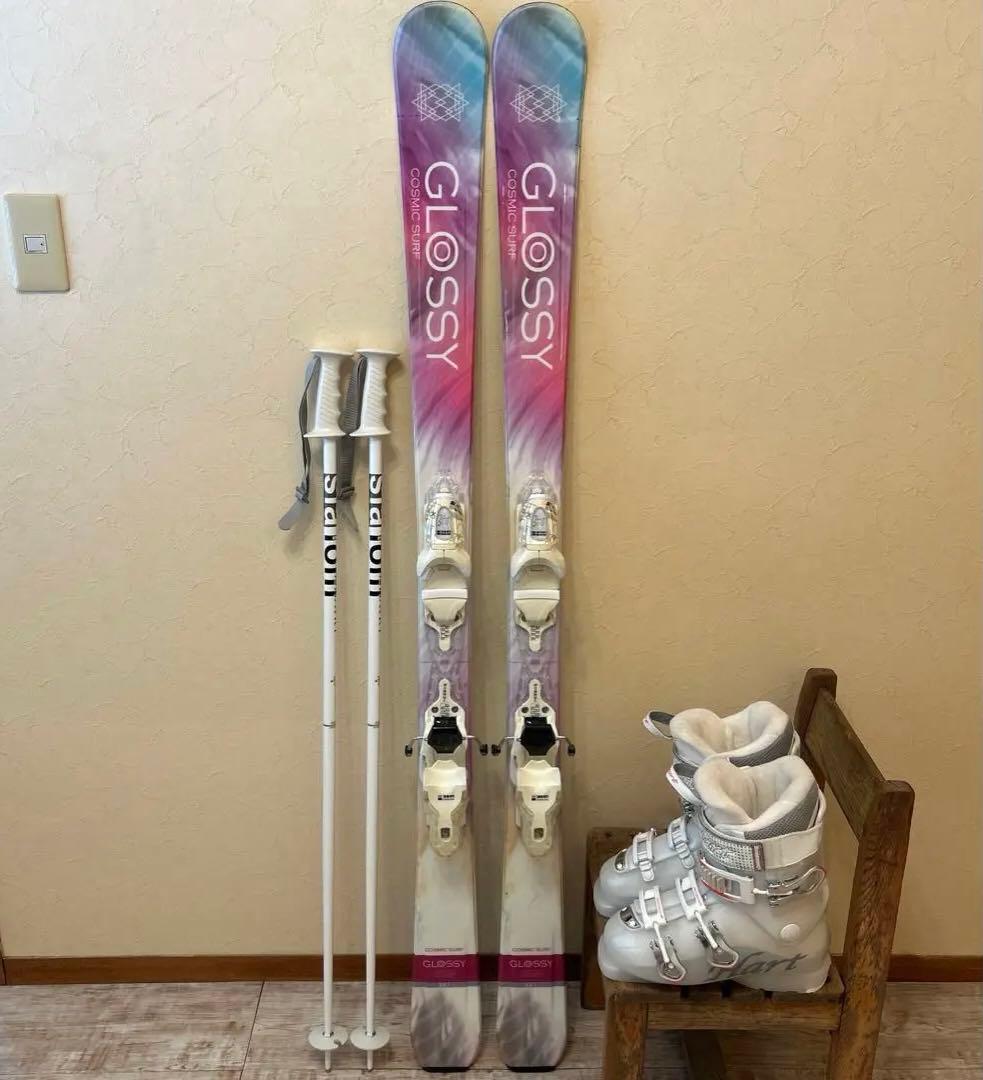 ◾️カービングスキーセット　板147㎝　ブーツ24㎝ 女性用　レディース用