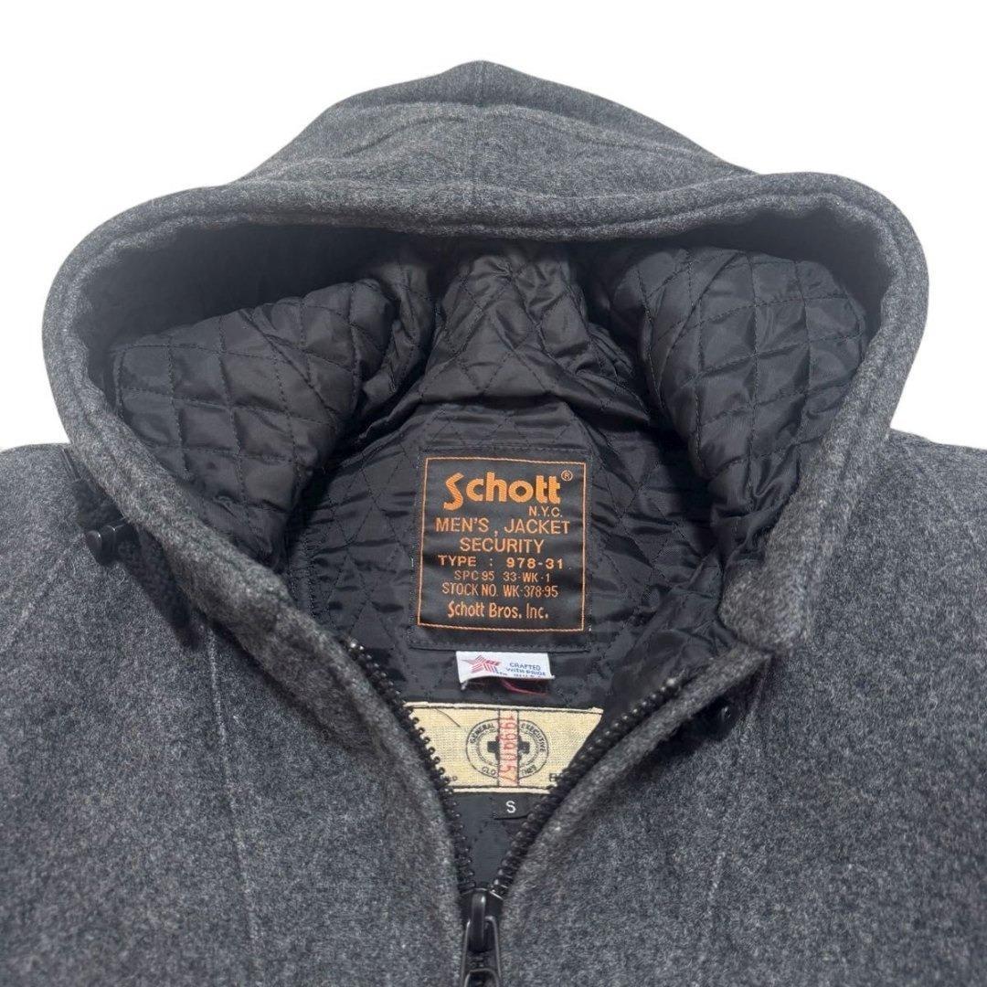 ⭐Schott × BEAMS　別注⭐メルトン　フーディー　パーカー　コート　S