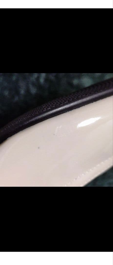 新品未使用•MIHAMAベージュ リボン付き フラットシューズ 24cm