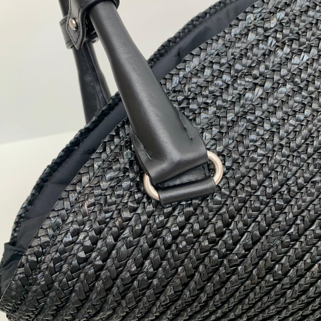 バレンシアガ ビーチバッグ ブラック 黒 かごバッグ 24082631