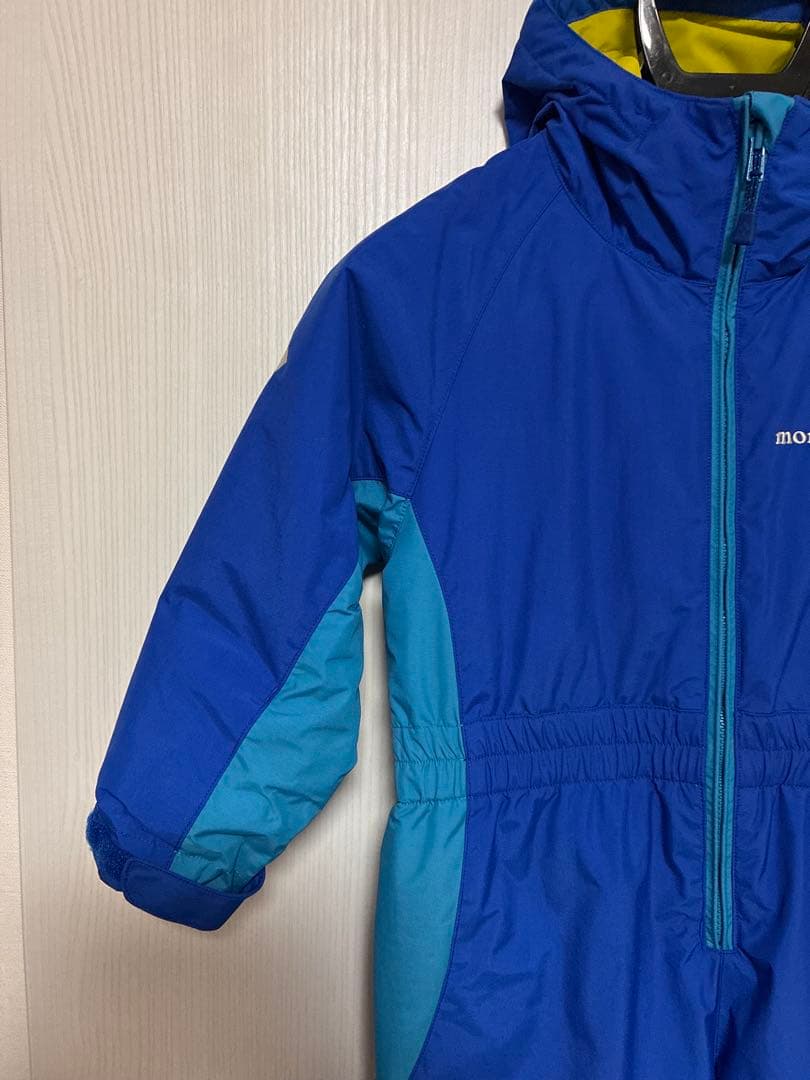 【極美品】モンベル　キッズ　子供　パウダーカバーオール　110センチ　つなぎ