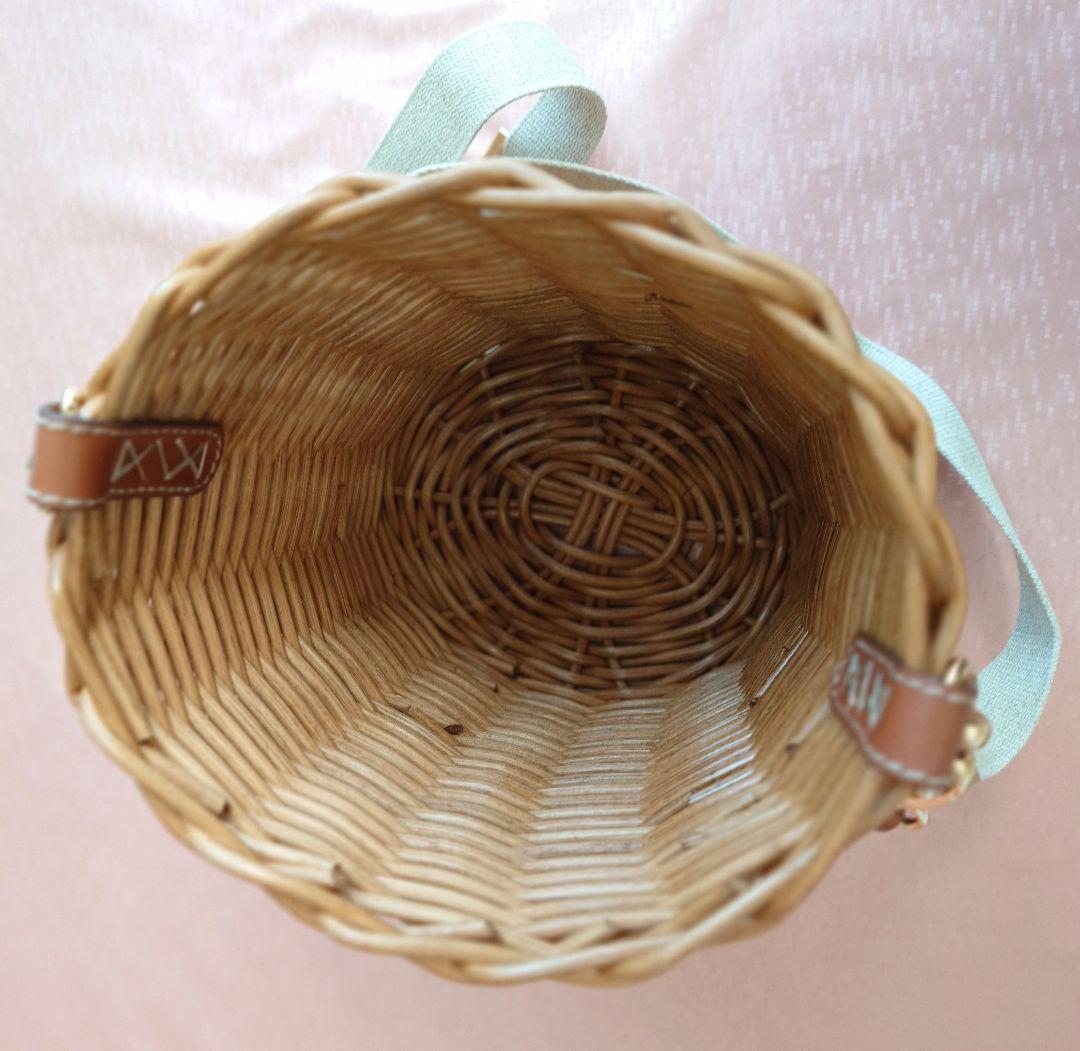 ATAO 籐 かごバッグ 2way ファー付き