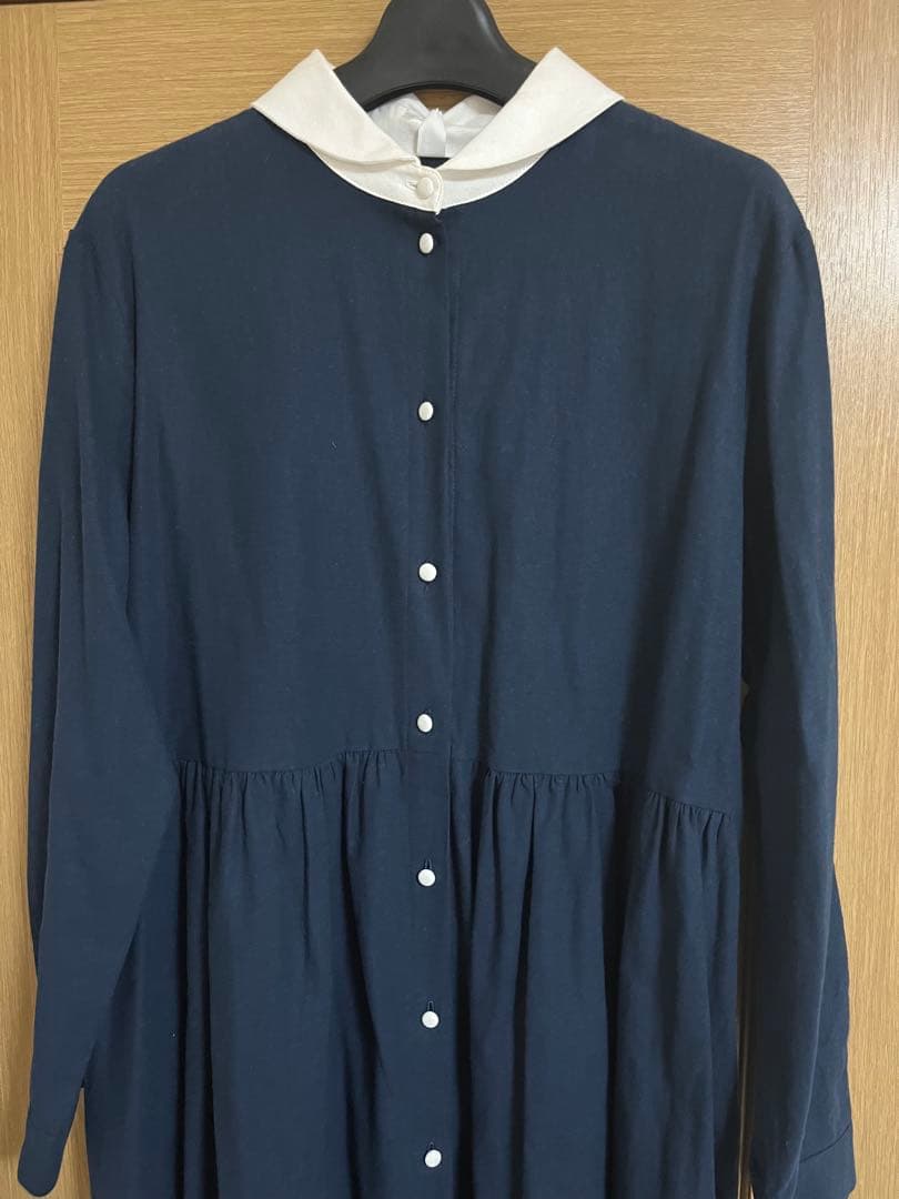 LUEUF ルフ　ソフトリネン コットンキャンバス バンダナワンピース