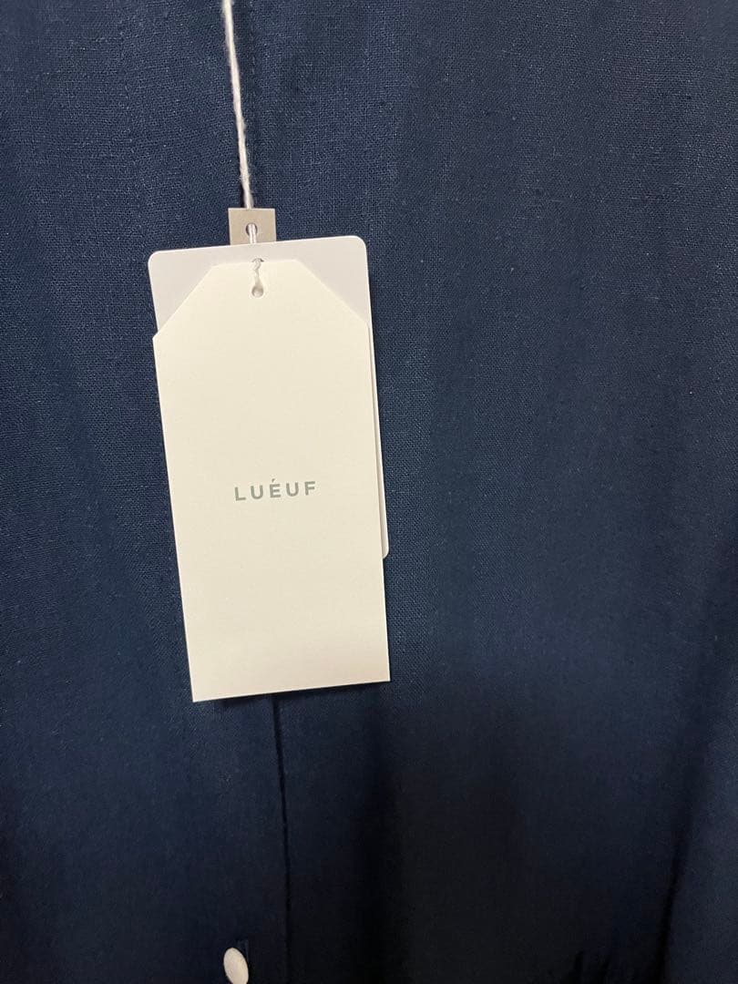 LUEUF ルフ　ソフトリネン コットンキャンバス バンダナワンピース