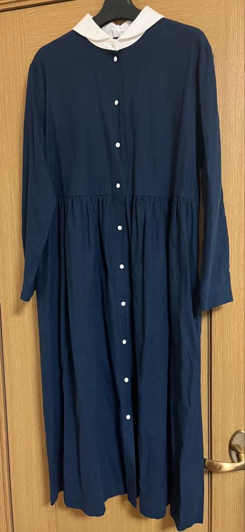 LUEUF ルフ　ソフトリネン コットンキャンバス バンダナワンピース