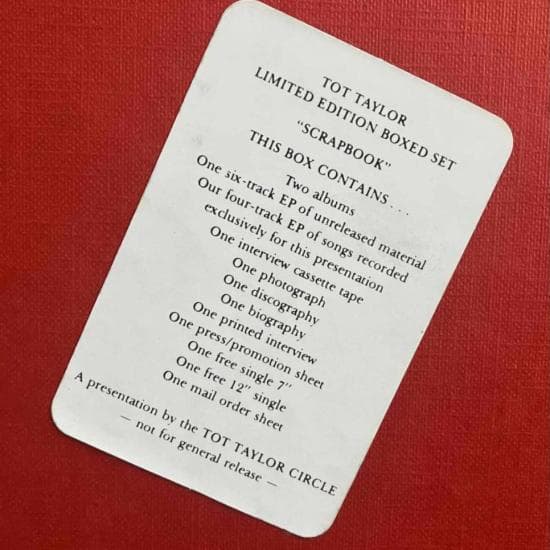 Tot Taylor / Scrapbook　BoxSet トットテイラー