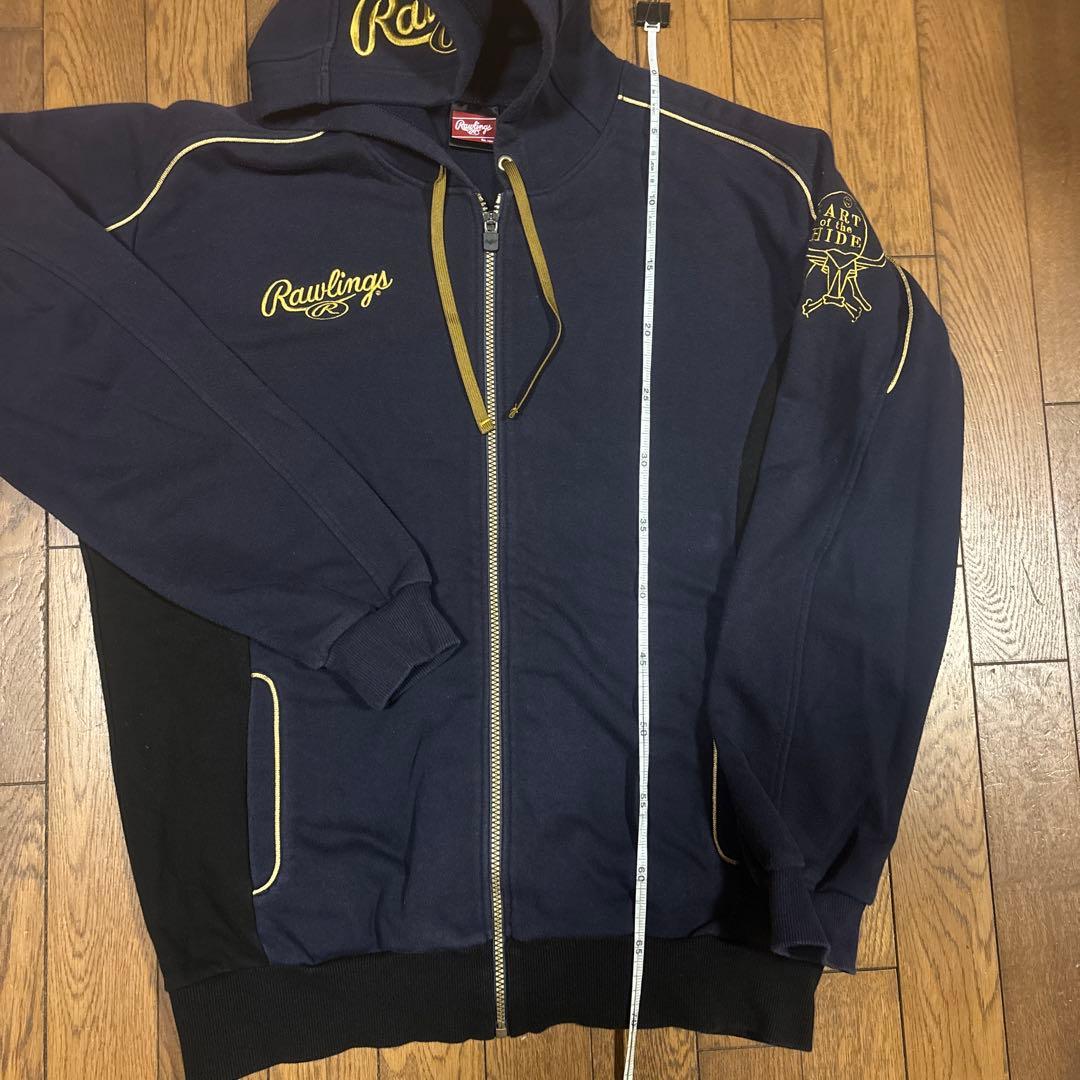 ローリングス／メンズスウェットジャージセット紺黒／XO