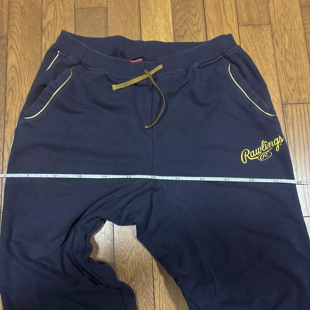 ローリングス／メンズスウェットジャージセット紺黒／XO