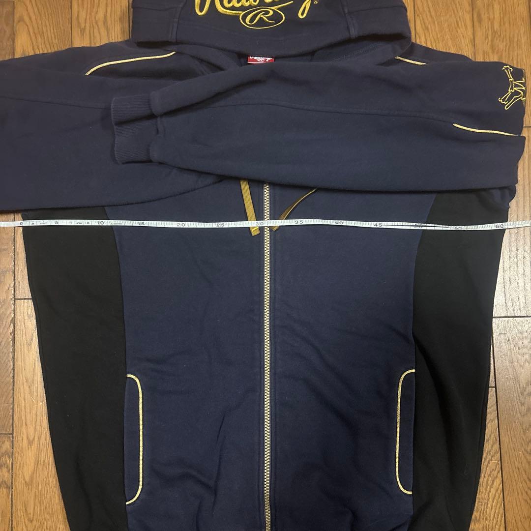 ローリングス／メンズスウェットジャージセット紺黒／XO