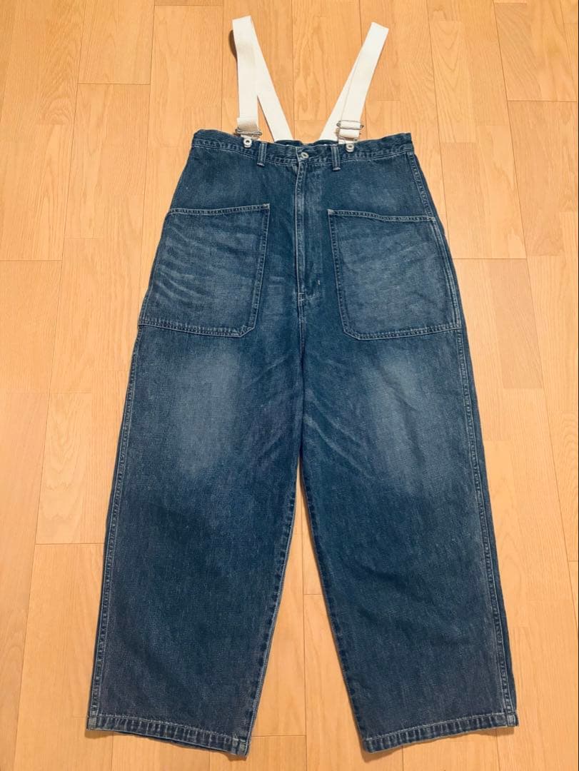 FRAMeWORK ジョンブル　デニムオーバーサスペンダーパンツ