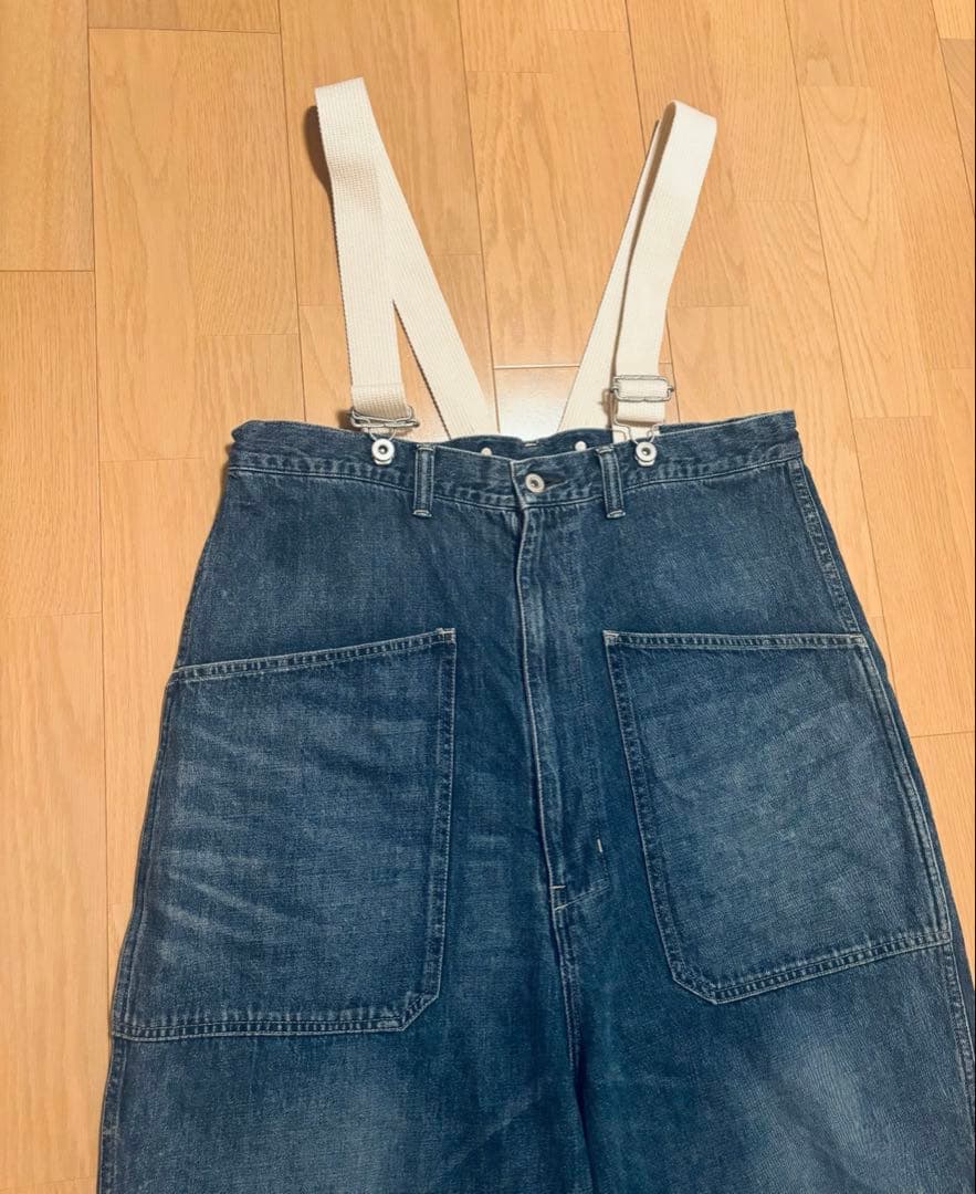 FRAMeWORK ジョンブル　デニムオーバーサスペンダーパンツ