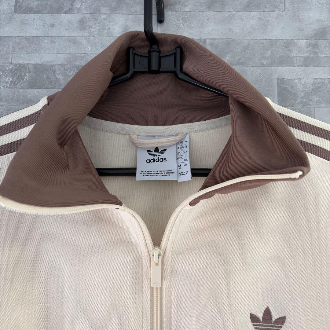 アディダス トラックジャケット ベージュ モカブラウン 希少 2XL