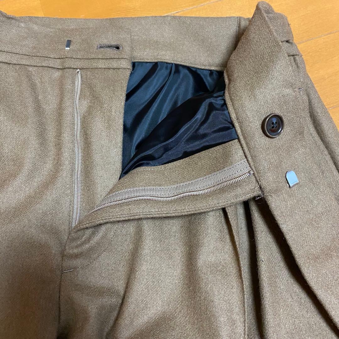 サヤトモ 2-Tack Flannel Cargo Pants ベージュ