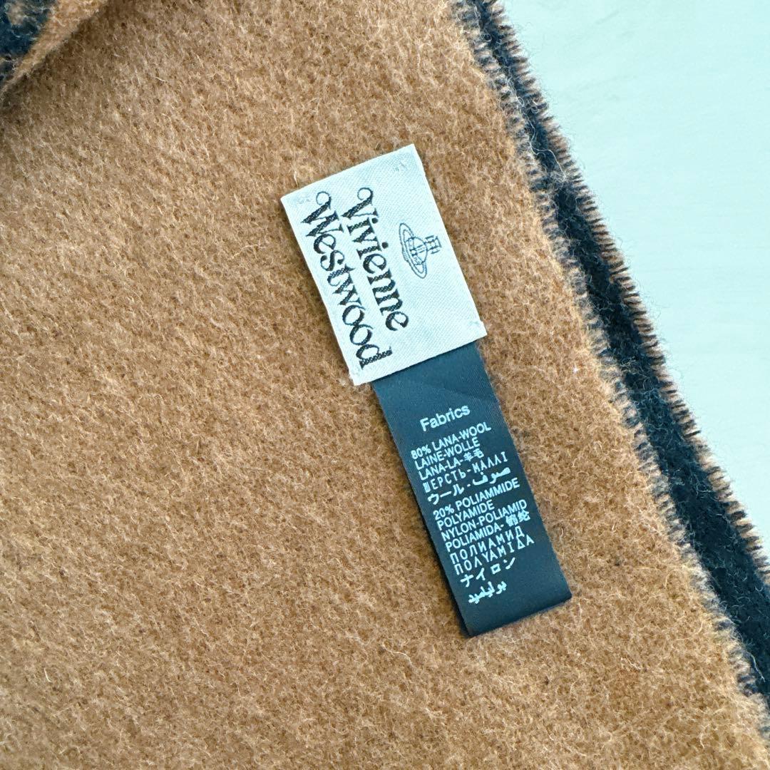 美品✨Vivienne Westwood　ウールマフラー　オーブ　リバーシブル