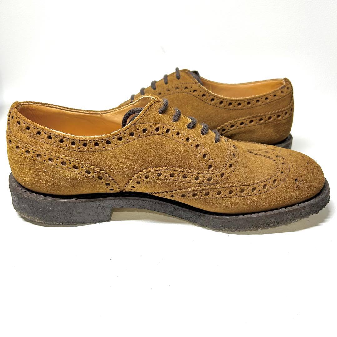 【ほぼ新品】チャーチ スエードウイングチップ フェアフィールドUK7