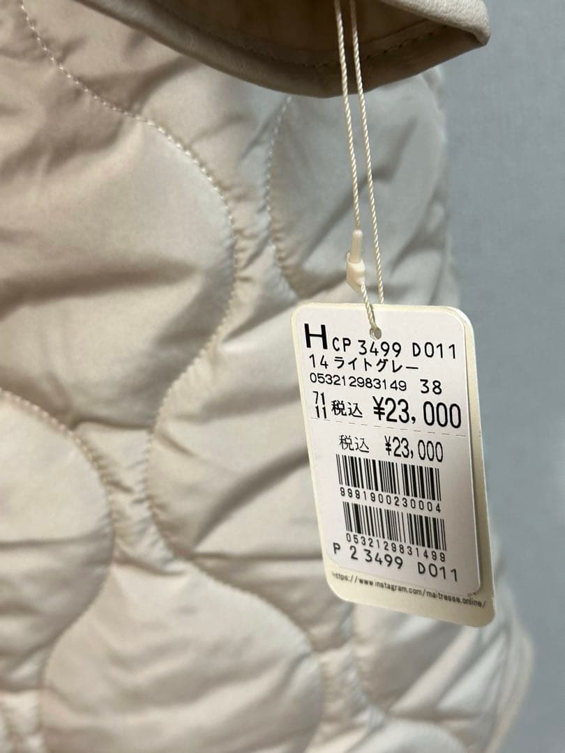 新品未使用★異素材 キルティングジャケット 定価23,000円 ヤマダヤ