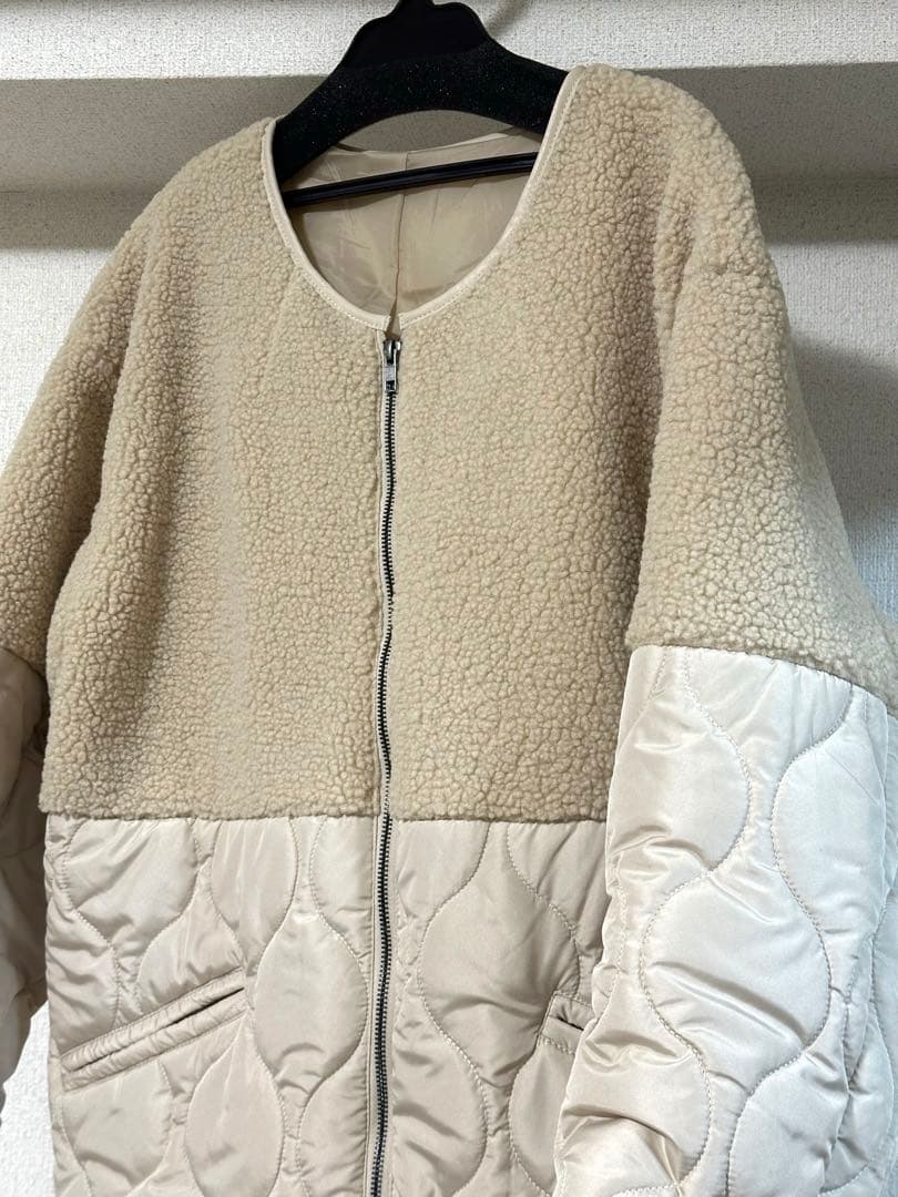 新品未使用★異素材 キルティングジャケット 定価23,000円 ヤマダヤ