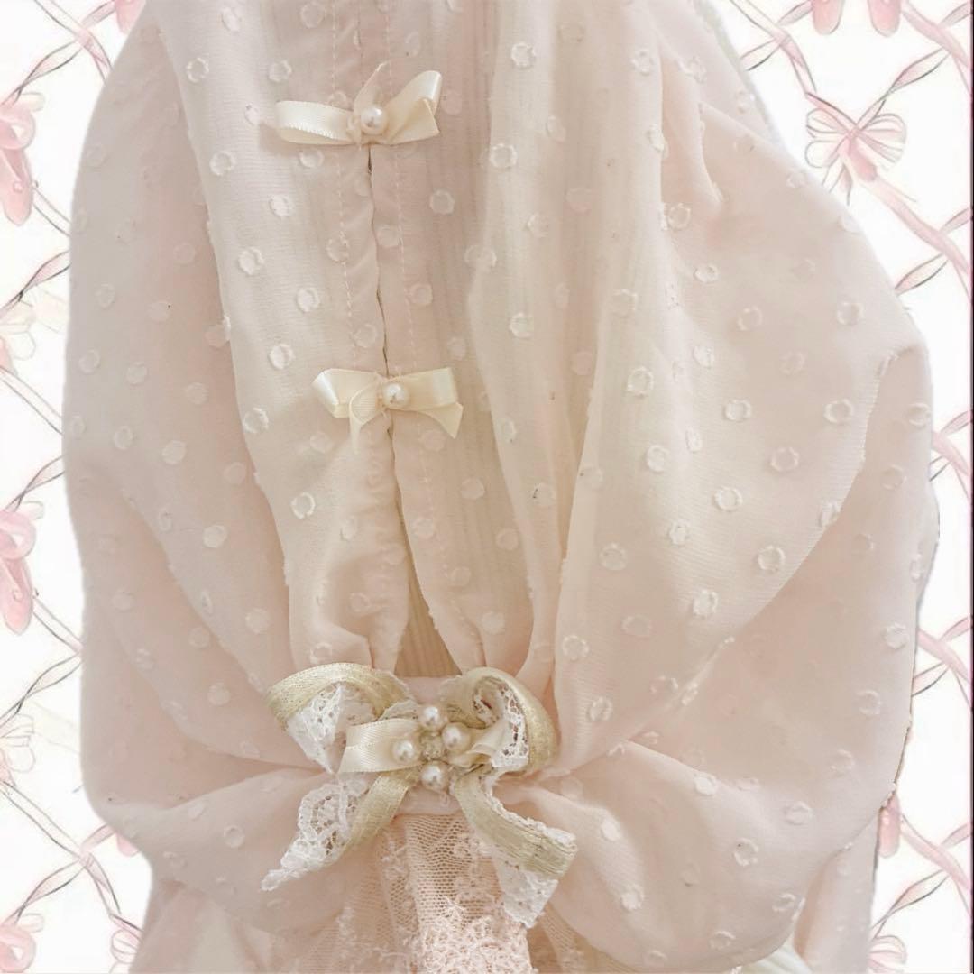 axes femme 2点セット 姫 ドット リボン ブラウス タートル 平成