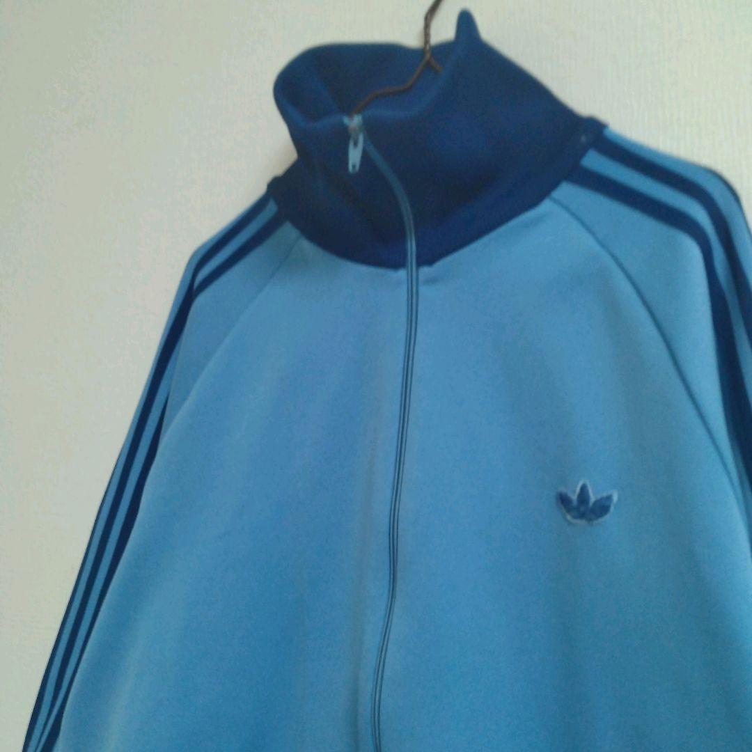 adidas　80s　レトロ　ハイネック　トレフォイル刺繍　トラックジャケット