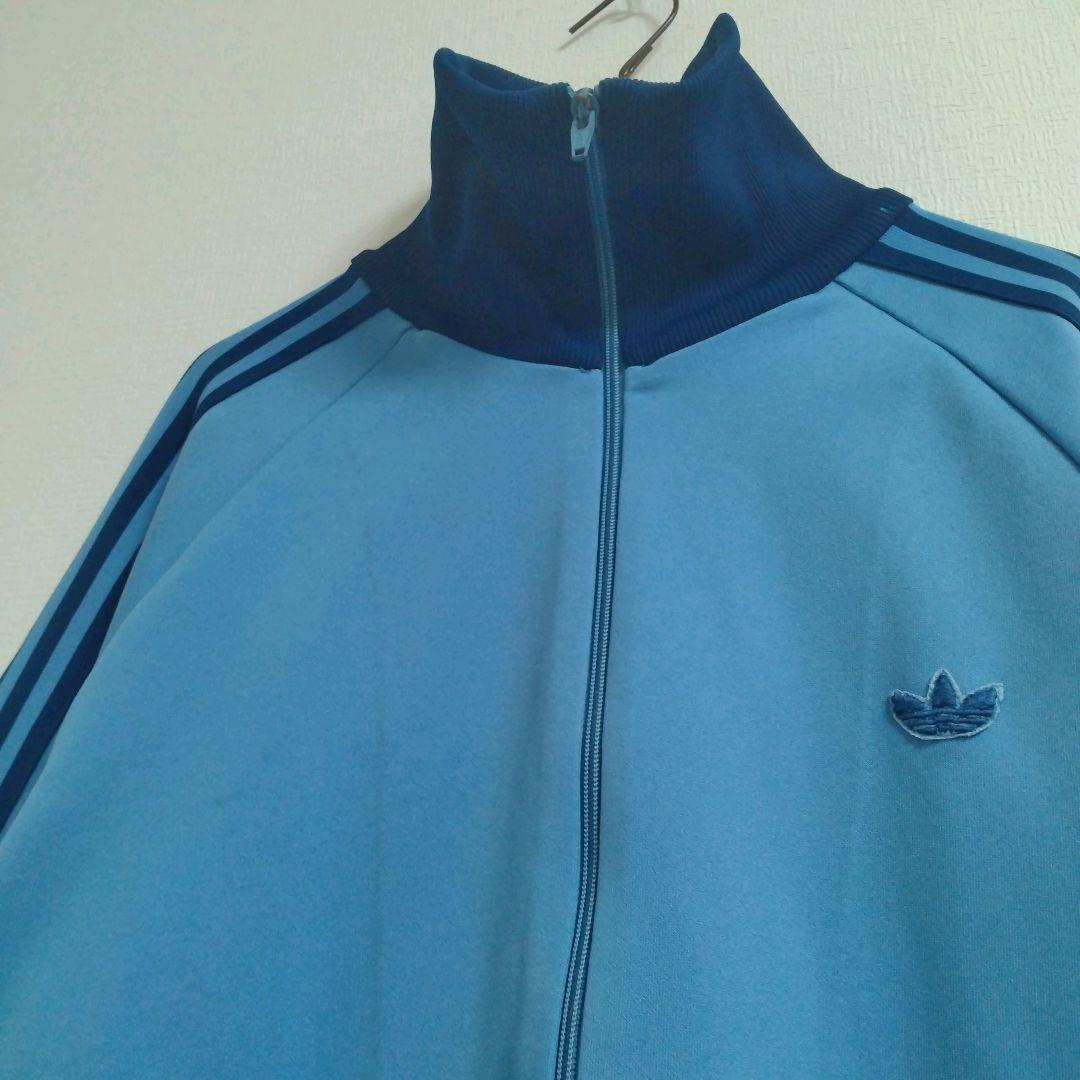 adidas　80s　レトロ　ハイネック　トレフォイル刺繍　トラックジャケット