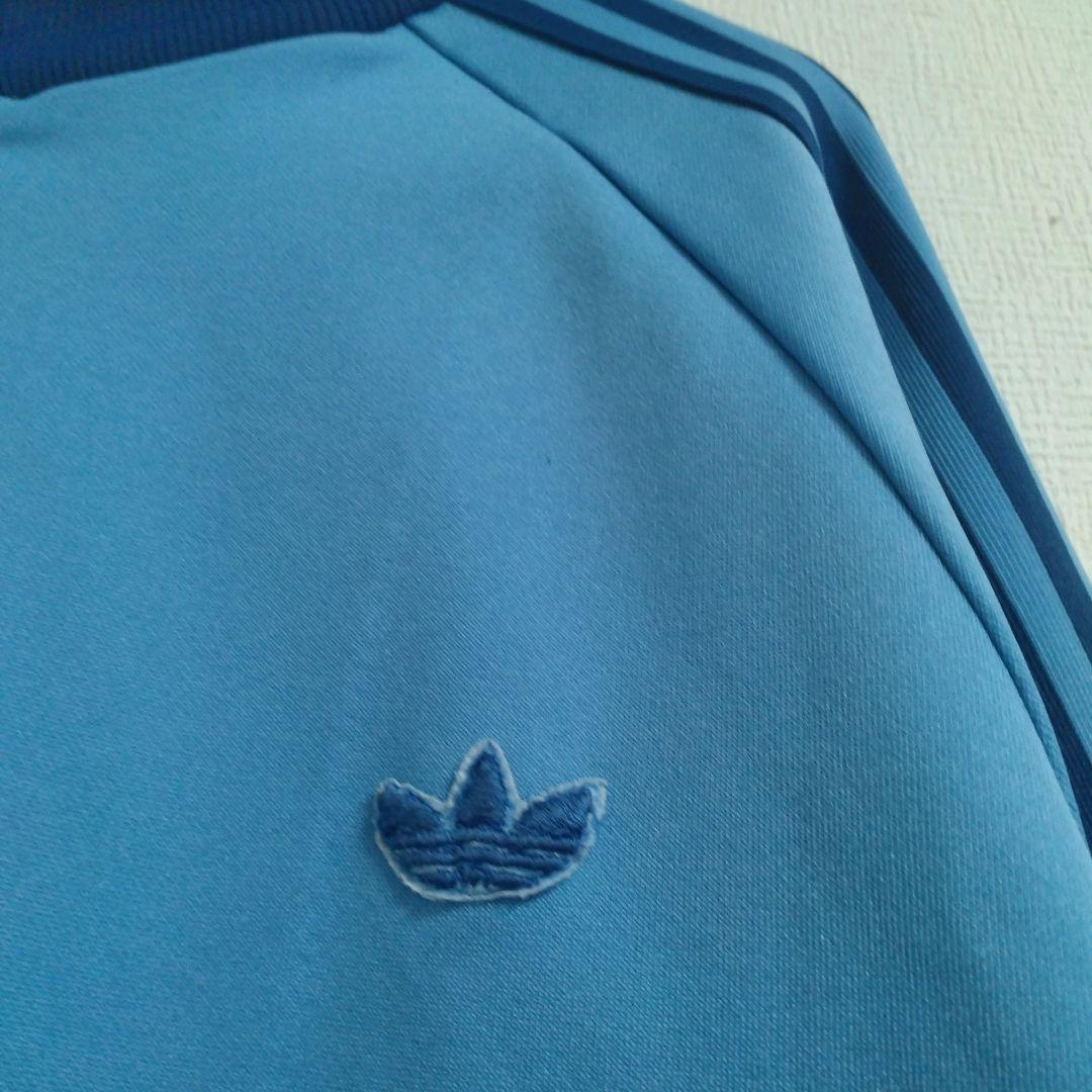 adidas　80s　レトロ　ハイネック　トレフォイル刺繍　トラックジャケット