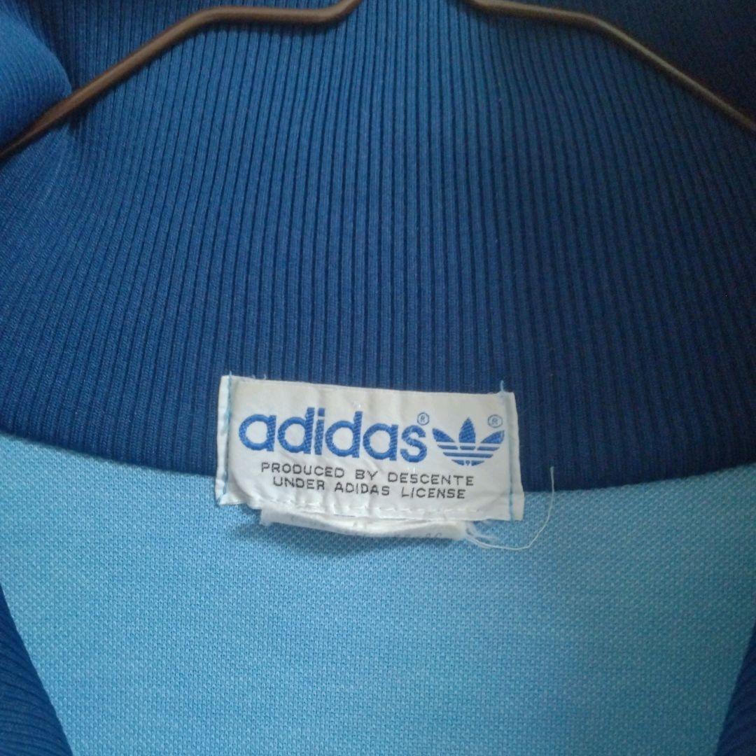 adidas　80s　レトロ　ハイネック　トレフォイル刺繍　トラックジャケット