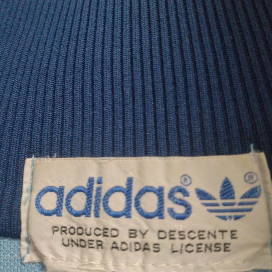 adidas　80s　レトロ　ハイネック　トレフォイル刺繍　トラックジャケット