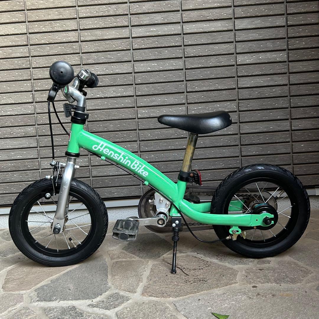 へんしんバイク2 バランスバイク エメラルドグリーン 12インチ